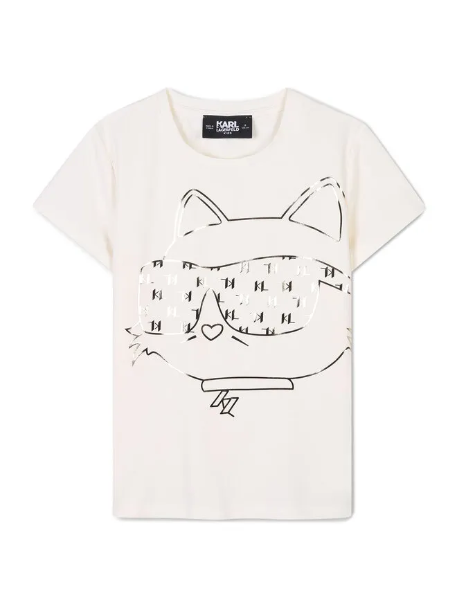 Karl Lagerfeld Kids T-Shirt · Εκρού
