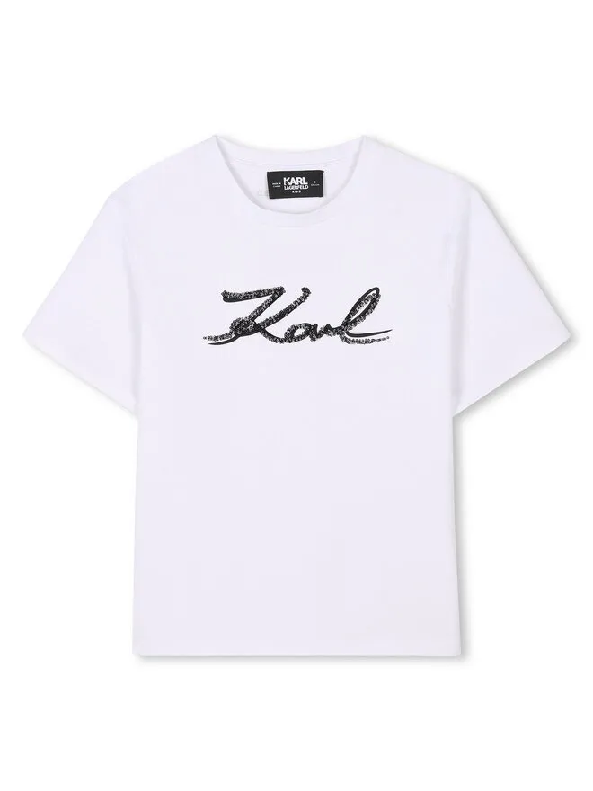 Karl Lagerfeld Kids T-Shirt · Λευκό