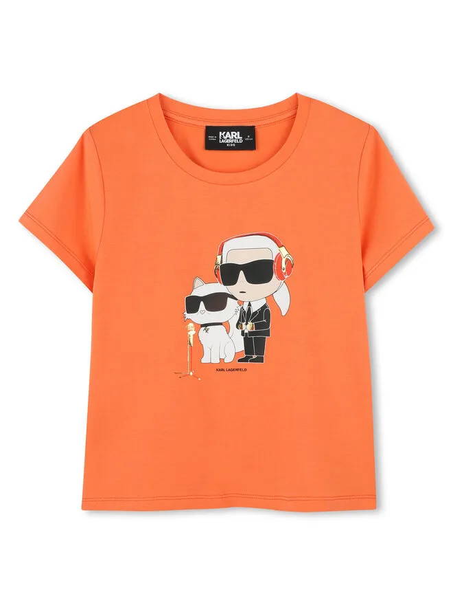 Karl Lagerfeld Kids T-Shirt · Πορτοκαλί