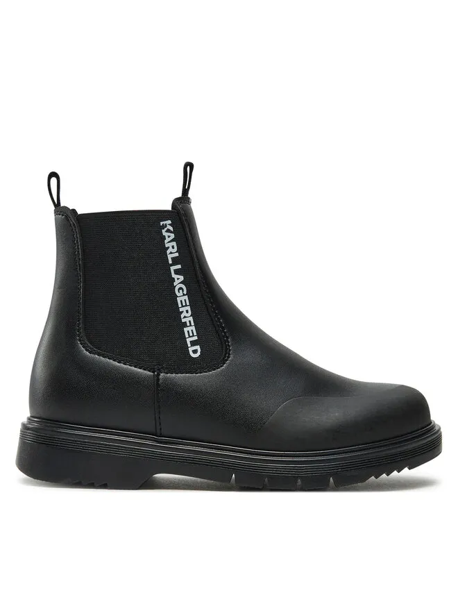 Karl Lagerfeld Kids Μποτάκια με λάστιχο · Μαύρο
