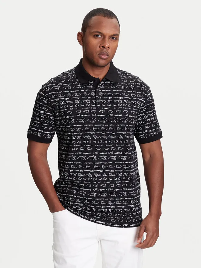 KARL LAGERFELD Polo · Μαύρο