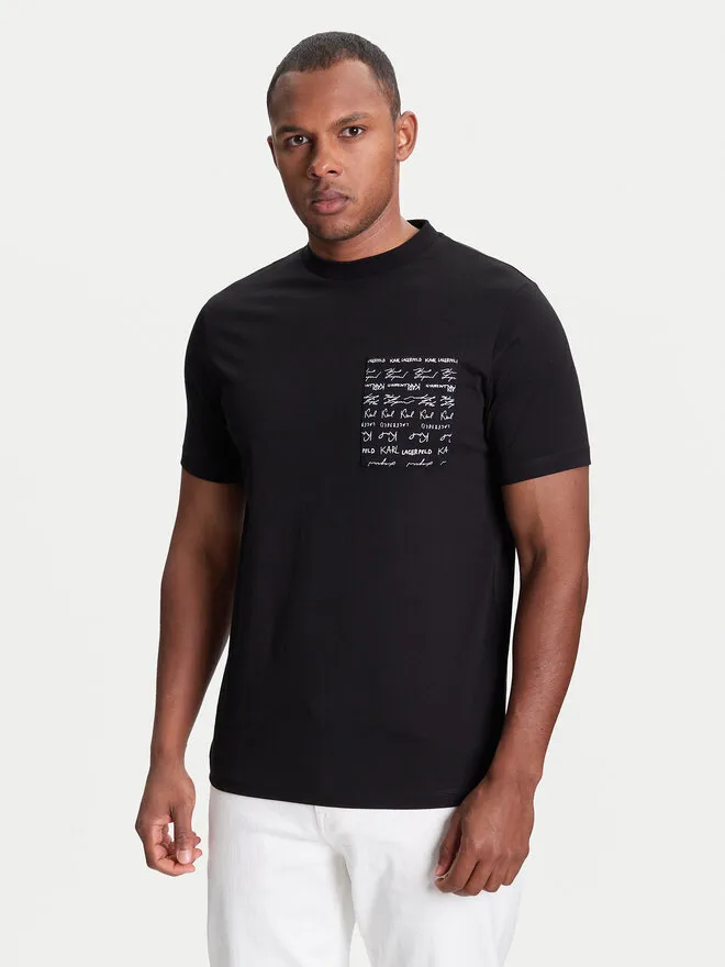 KARL LAGERFELD T-Shirt · Μαύρο