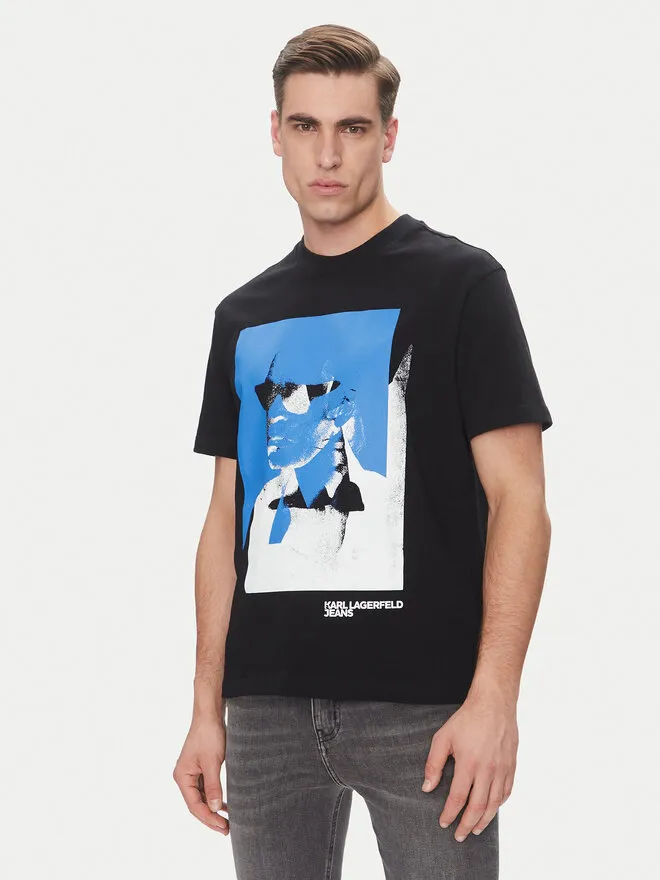 KARL LAGERFELD T-Shirt · Μαύρο