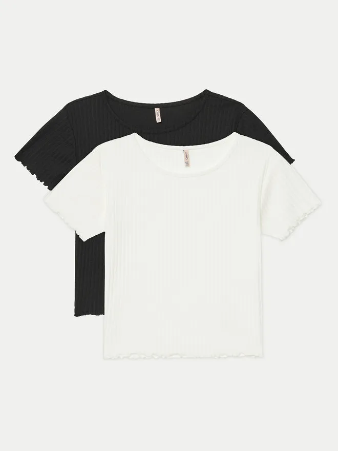 Kids ONLY Σετ 2 T-Shirts · Μαύρο