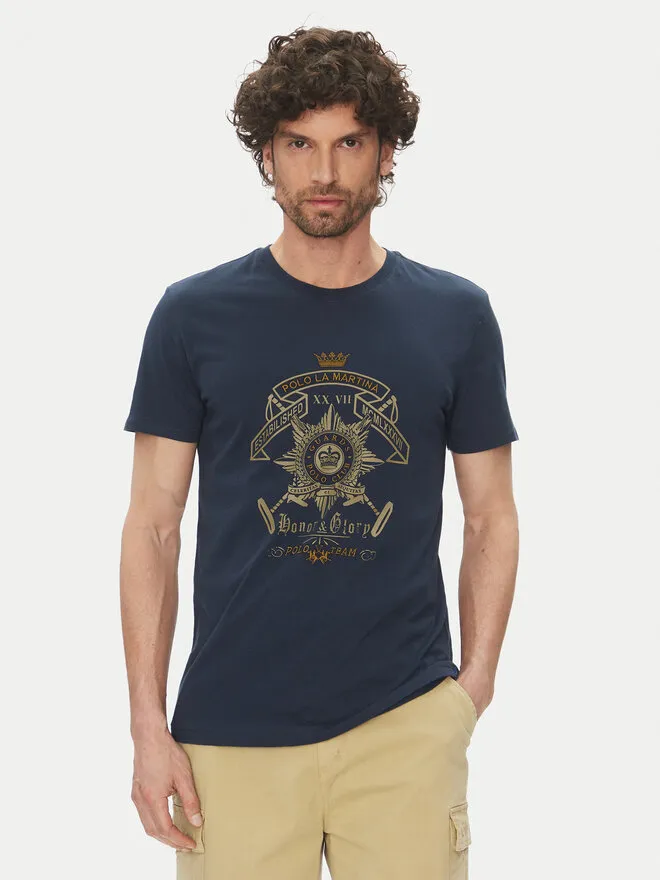 La Martina T-Shirt · Σκούρο μπλε