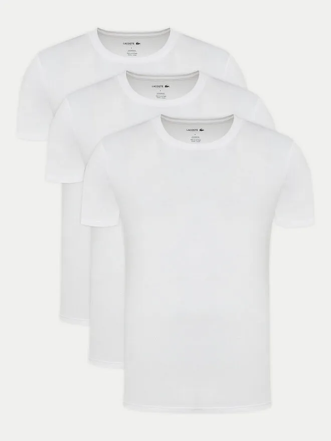 Lacoste Σετ 3 T-Shirts · Λευκό