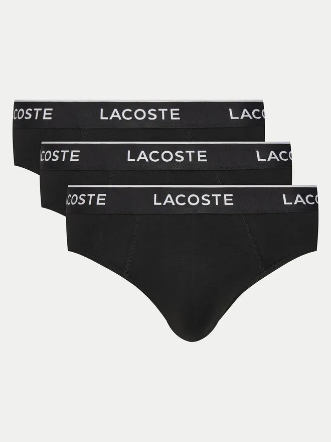 Lacoste Σετ σλιπ 3 τμχ. · Μαύρο