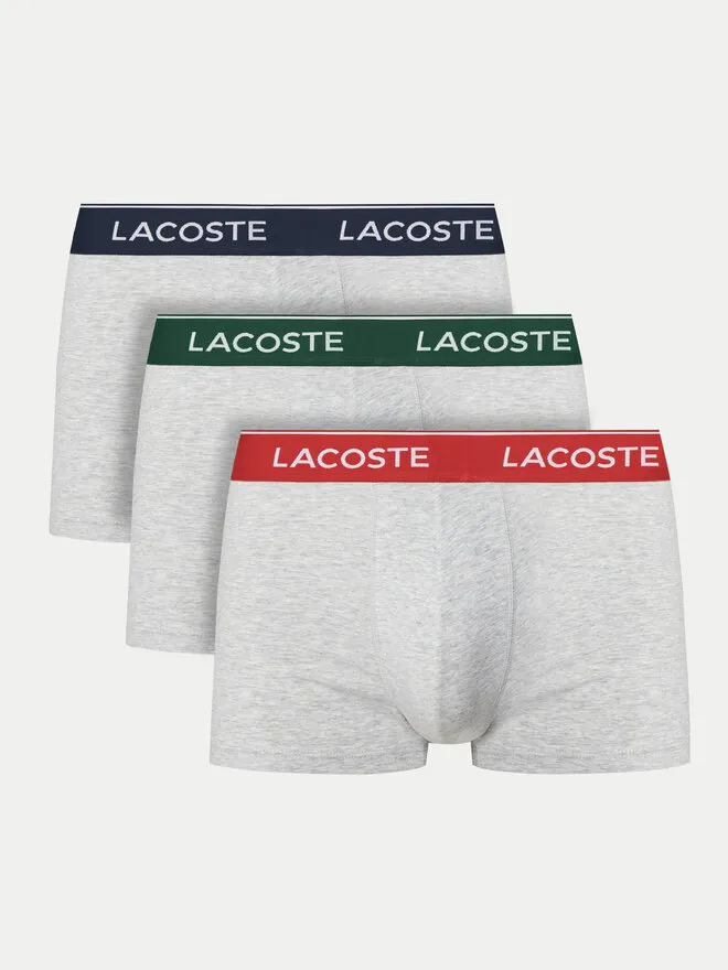 Lacoste Σετ μποξεράκια 3 τμχ · Γκρι
