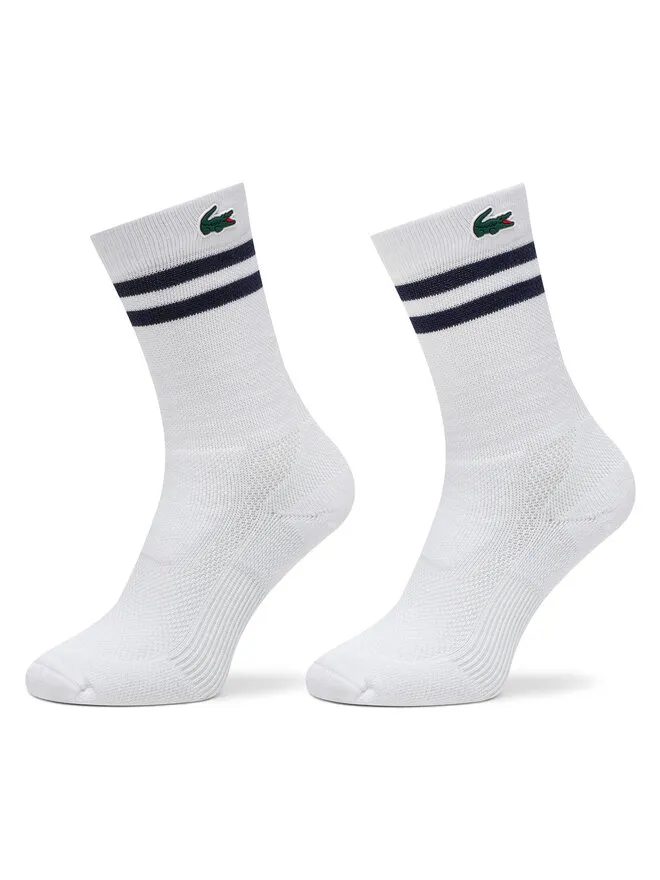 Lacoste Κάλτσες Ψηλές Unisex · Λευκό