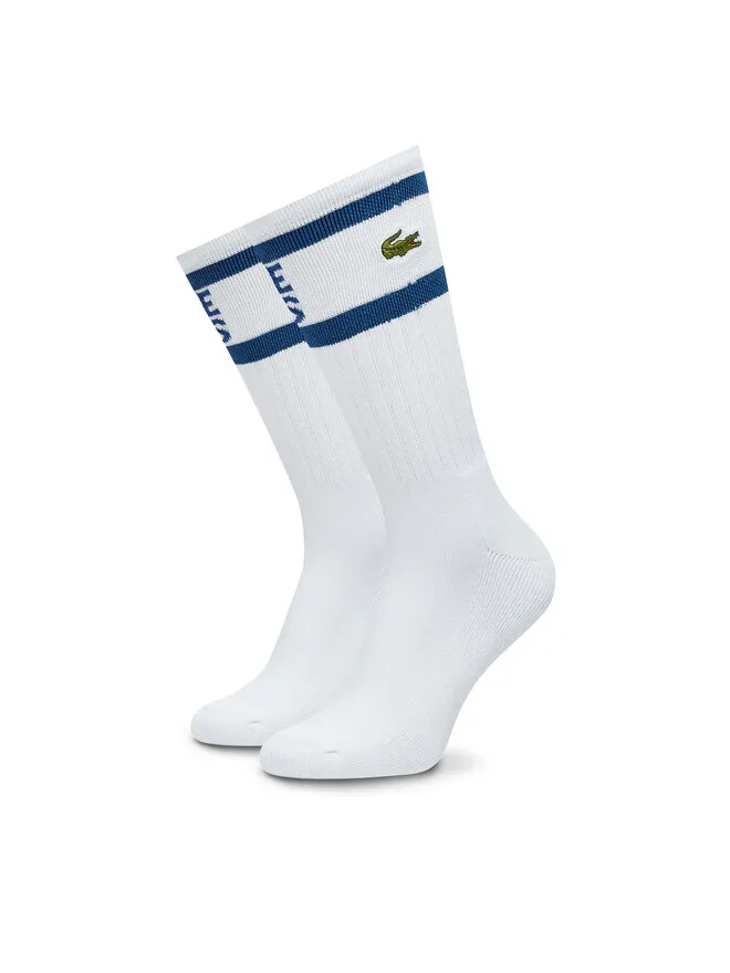 Lacoste Κάλτσες Ψηλές Ανδρικές · Λευκό