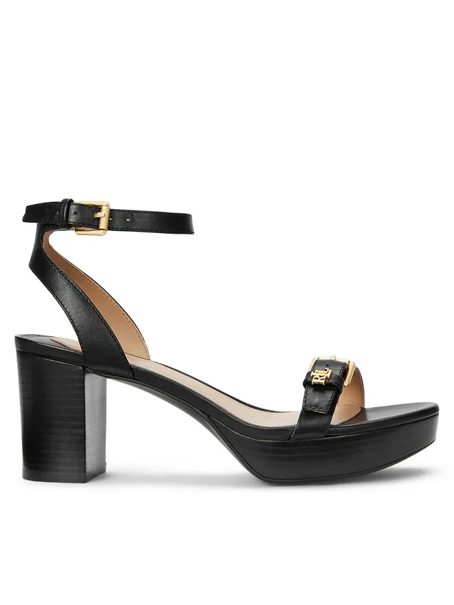 LAUREN RALPH LAUREN Σανδάλια · Μαύρο · 6.5 cm