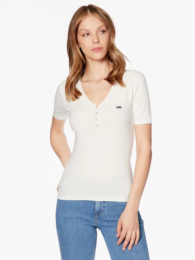 Lee T-Shirt · Εκρού