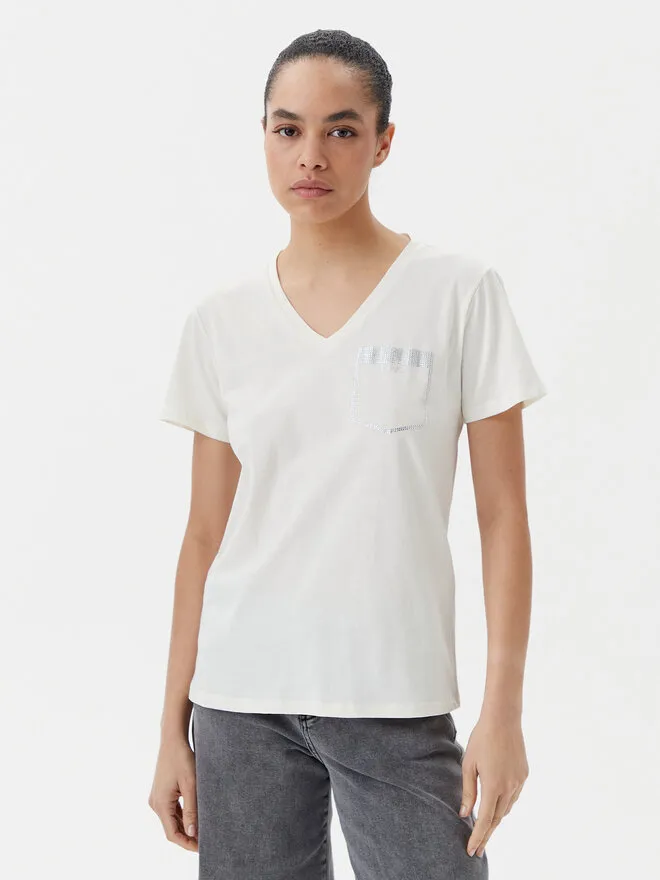 Liu Jo Beachwear T-Shirt · Εκρού