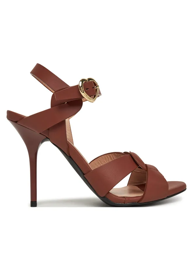 LOVE MOSCHINO Σανδάλια · Καφέ · 10 cm