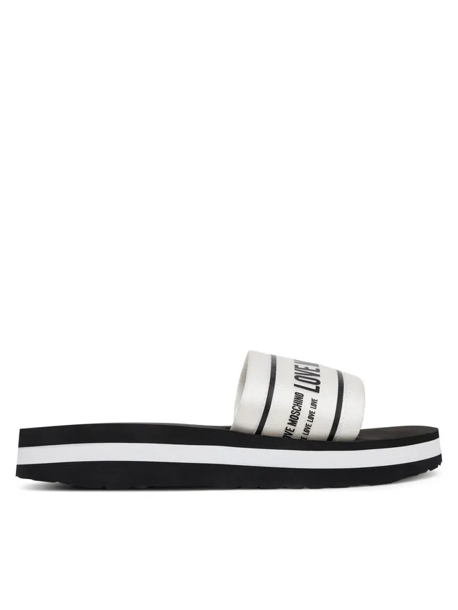 LOVE MOSCHINO Παντόφλες · Λευκό