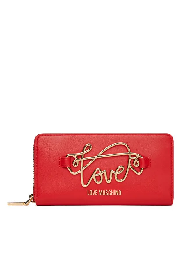 LOVE MOSCHINO Μεγάλο Πορτοφόλι Γυναικείο · Κόκκινο