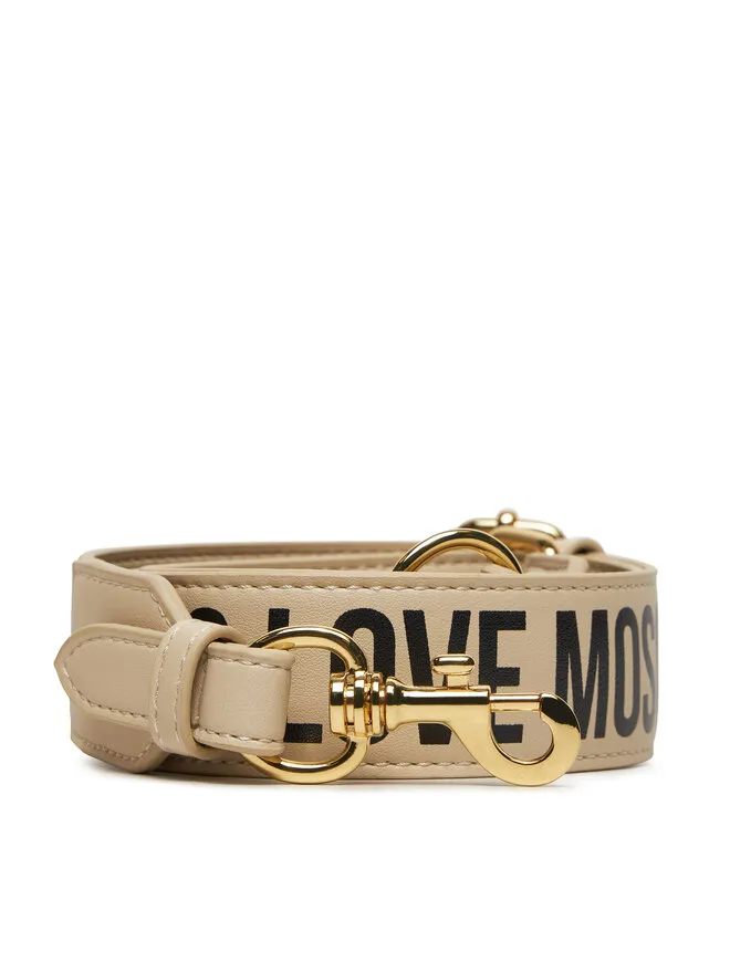LOVE MOSCHINO Εναλλασσόμενο λουράκι στην τσάντα · Μπεζ