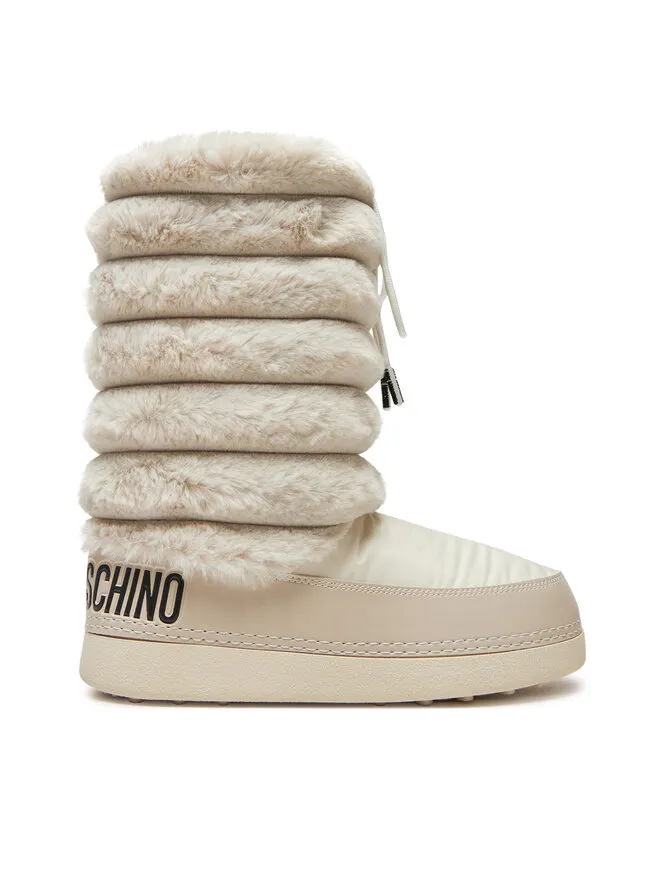 LOVE MOSCHINO Μπότες Χιονιού · Εκρού