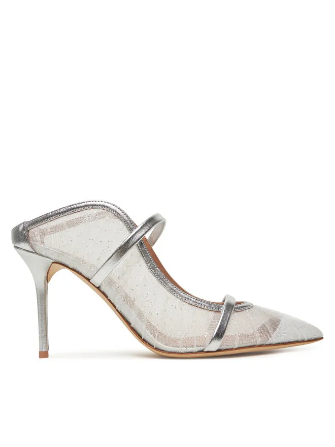 MALONE SOULIERS Γόβες · Ασημί · 8.5 cm