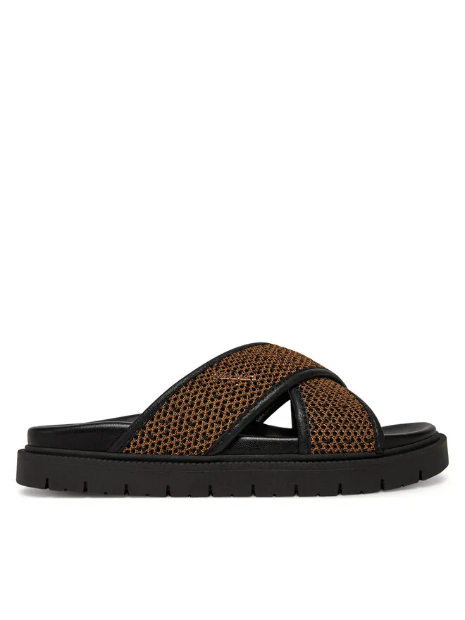 Max Mara Beachwear Παντόφλες · Καφέ