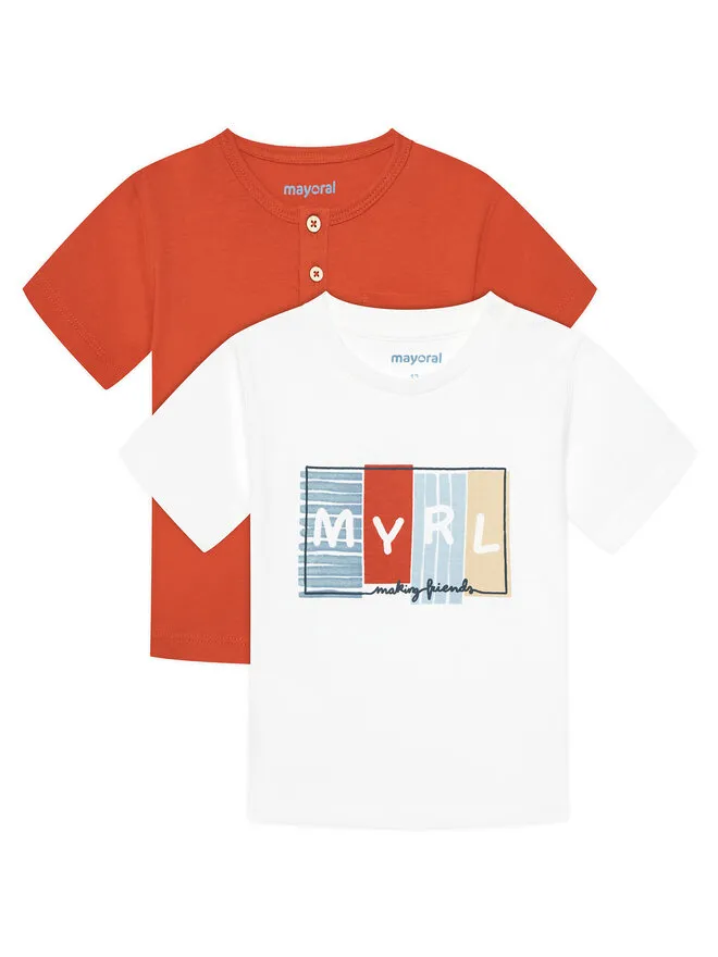 Mayoral Σετ 2 T-Shirts · Έγχρωμο