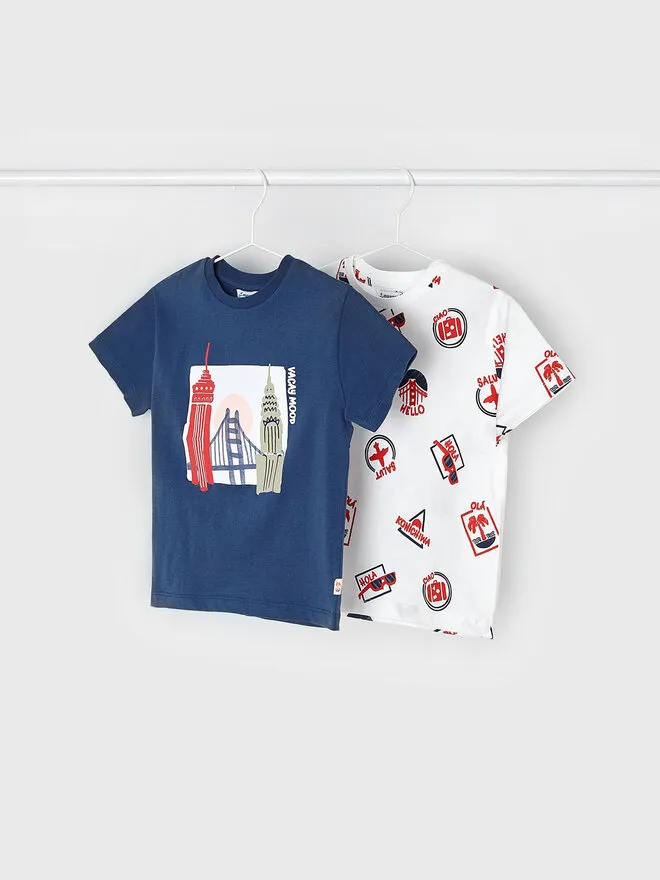 Mayoral Σετ 2 T-Shirts · Έγχρωμο
