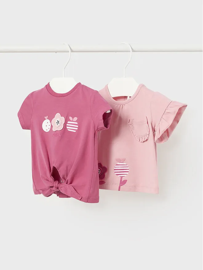 Mayoral Σετ 2 T-Shirts · Ροζ
