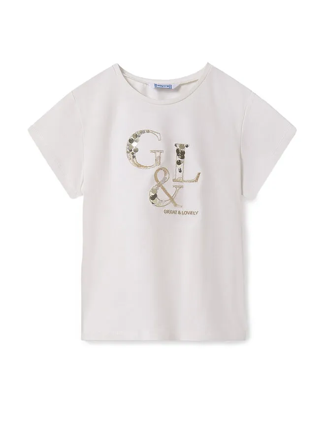 T-Shirt · Εκρού
