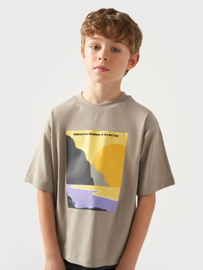 T-Shirt · Μπεζ
