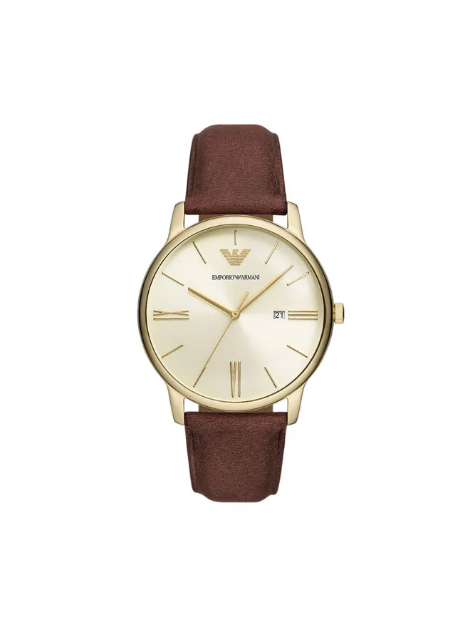 Ρολόι Minimalist AR11610 Καφέ