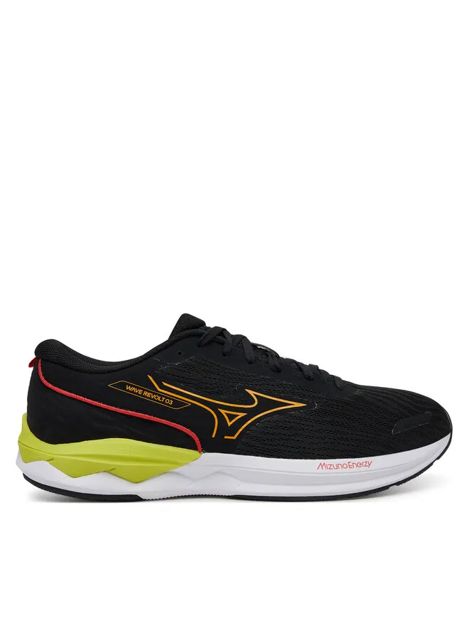Mizuno Παπούτσια για Τρέξιμο Wave Revolt 3 J1GC2481 Μαύρο