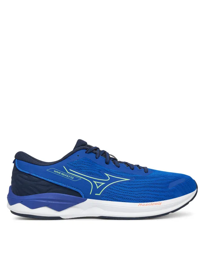 Mizuno Παπούτσια για Τρέξιμο Wave Revolt 3 J1GC2481 Σκούρο μπλε