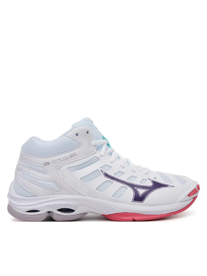 Mizuno Παπούτσια Σάλας Wave Voltage 2 Mid V1GC2465 Λευκό