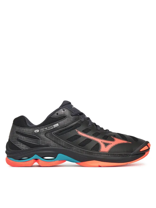 Mizuno Παπούτσια Σάλας Wave Voltage 2 V1GA2460 Μαύρο
