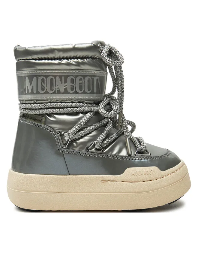 Moon Boot Μπότες Χιονιού · Ασημί