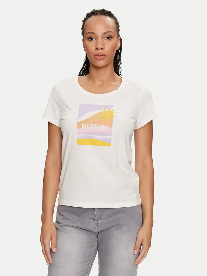 Mustang T-Shirt · Εκρού