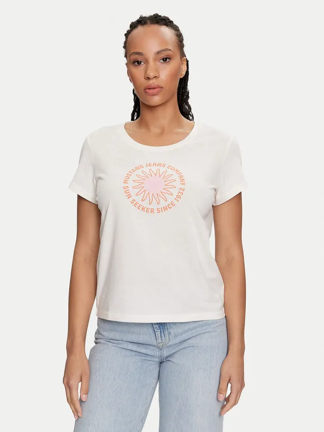Mustang T-Shirt · Εκρού
