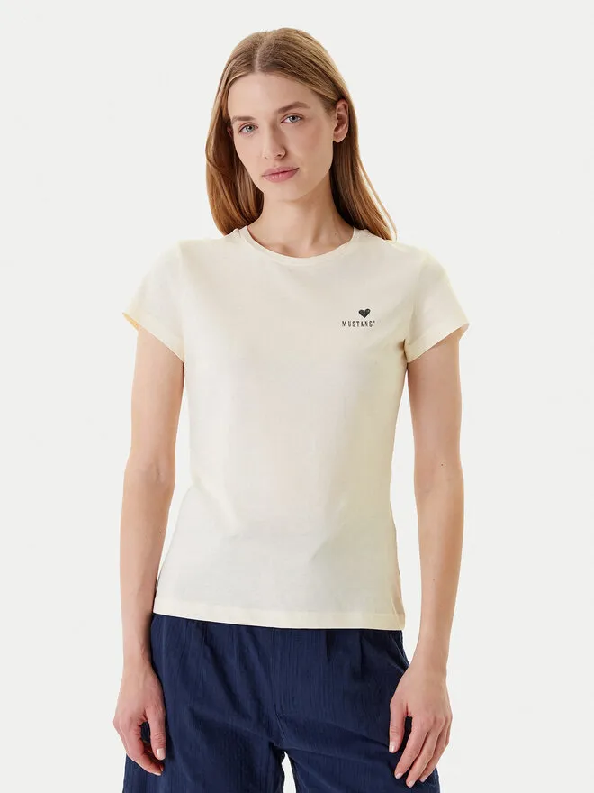 Mustang T-Shirt · Εκρού