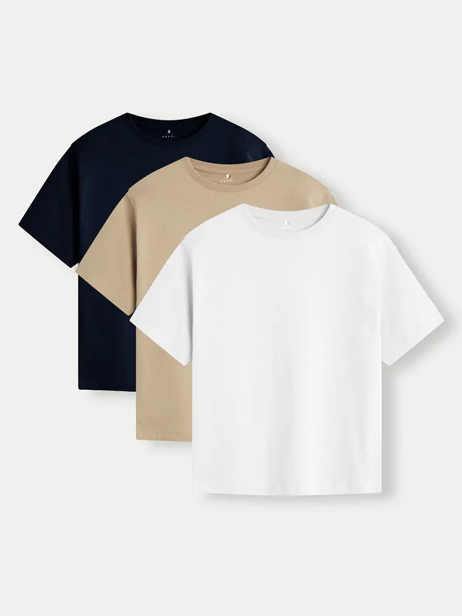 Σετ 3 T-Shirts · Έγχρωμο