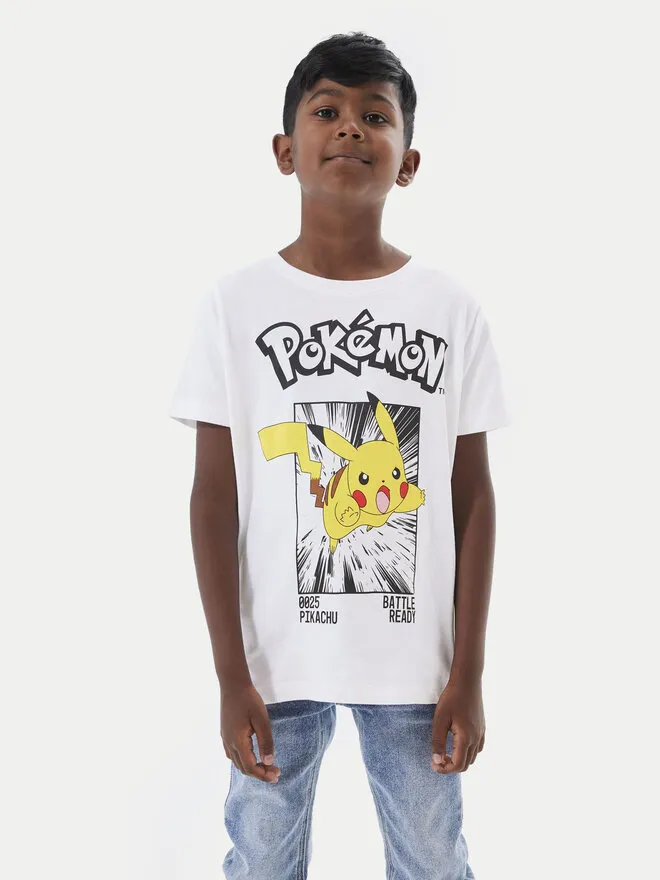NAME IT T-Shirt · Pokemon · Λευκό