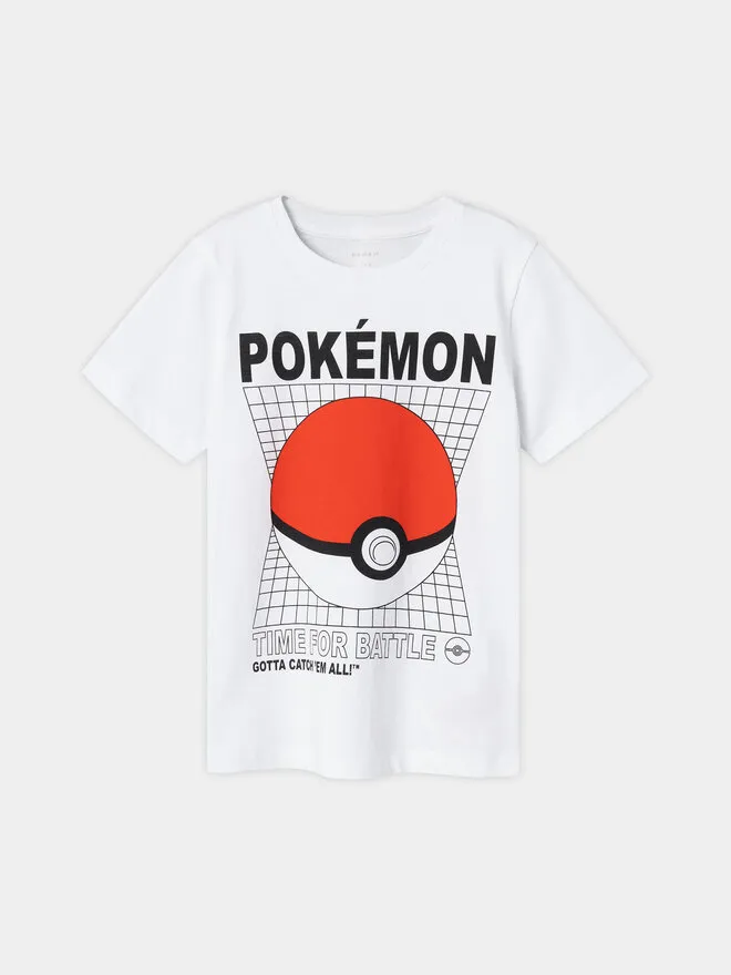 NAME IT T-Shirt · Pokemon · Λευκό