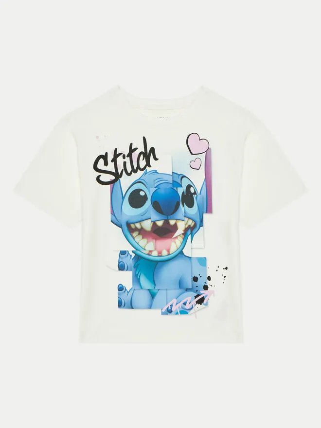 NAME IT T-Shirt · Stich · Εκρού