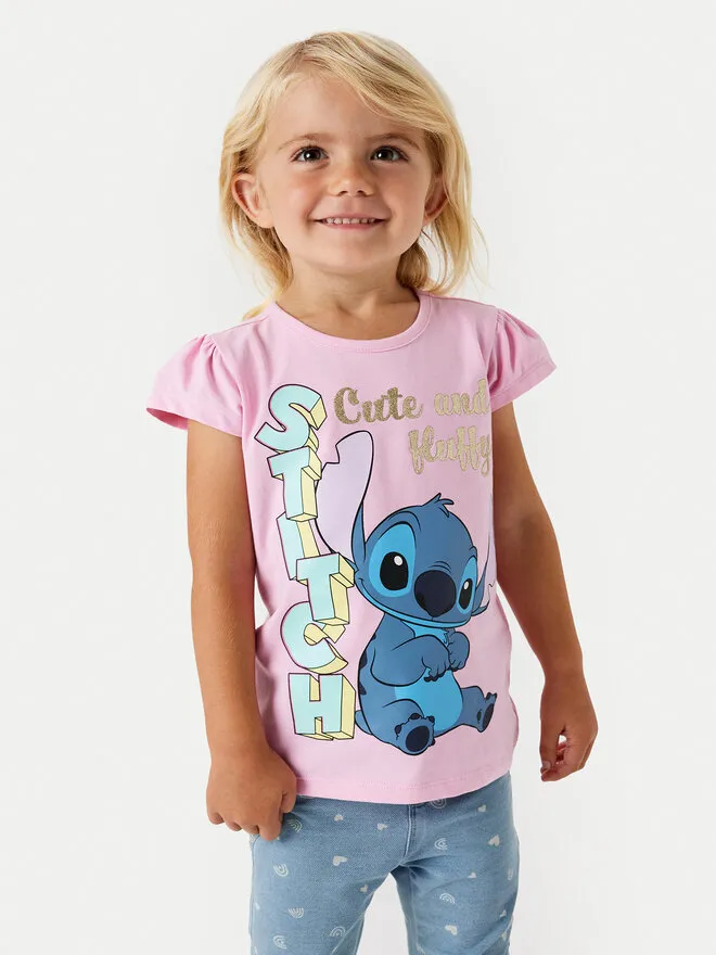 T-Shirt · Stich · Ροζ