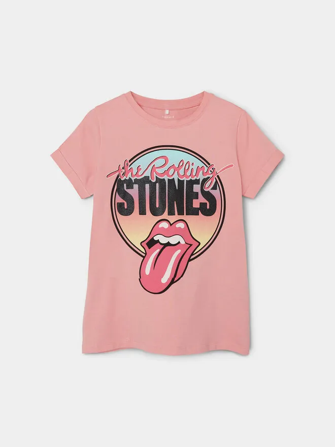NAME IT T-Shirt · The Rolling Stones · Ροζ
