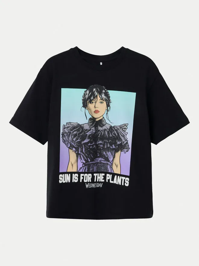 T-Shirt · Wednesday · Μαύρο