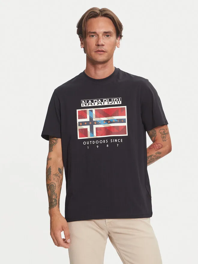 Napapijri T-Shirt · Μαύρο