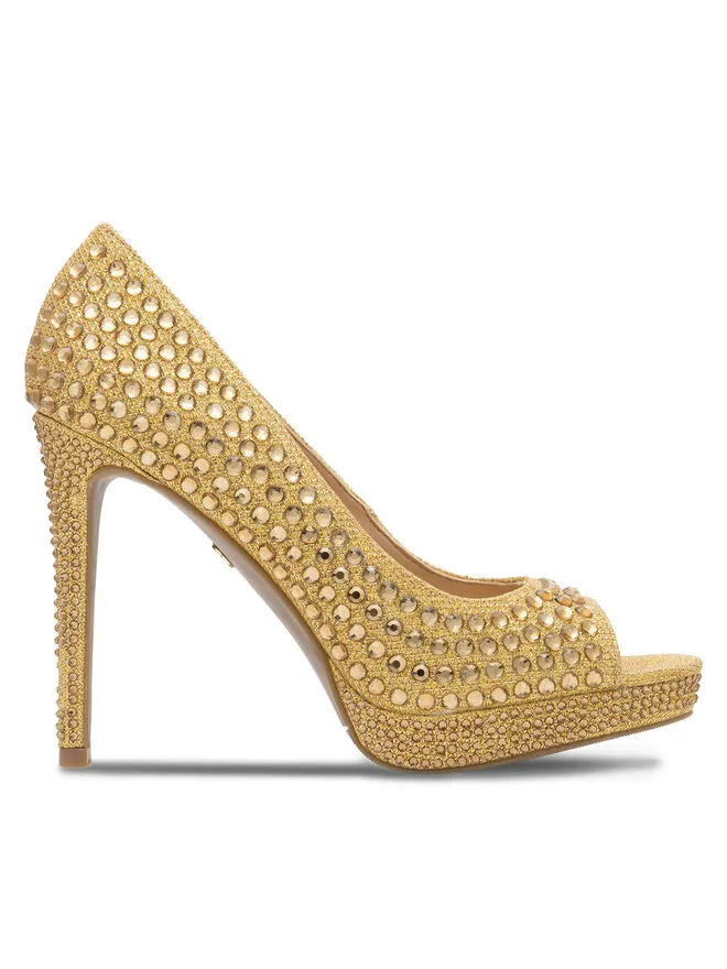Nine West Γόβες · Χρυσό · 11 cm