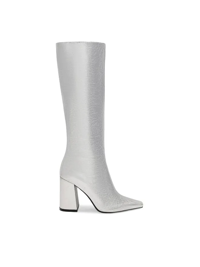 Nine West Μπότες · Ασημί · 9 cm