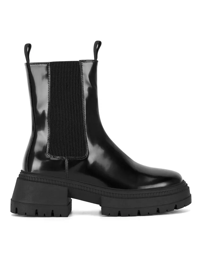 Nine West Μποτάκια με λάστιχο · Μαύρο