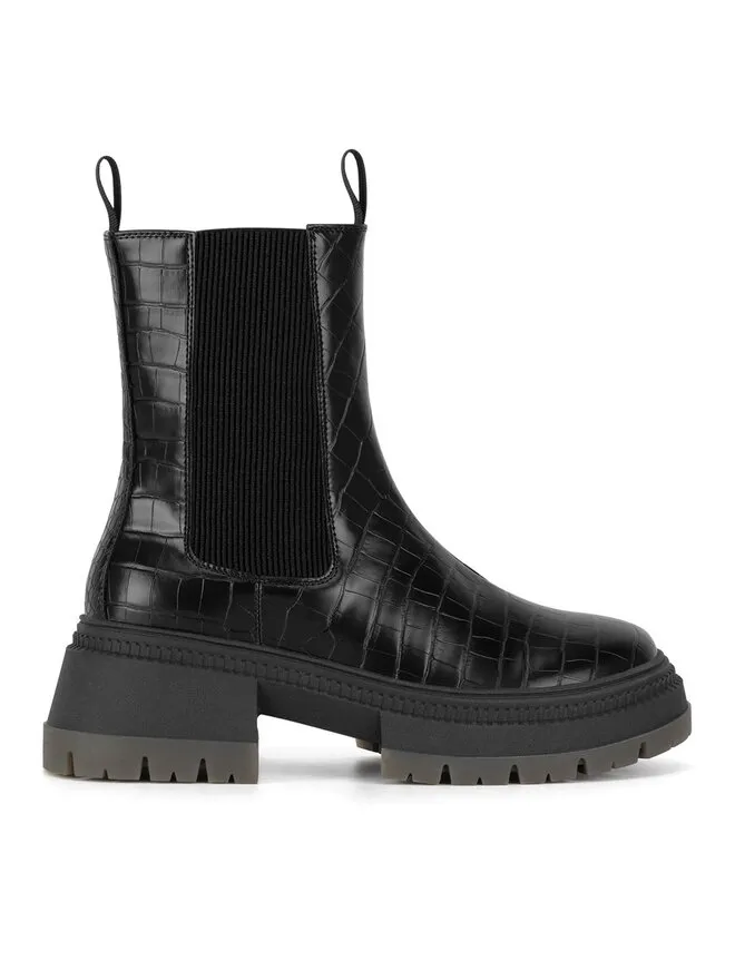 Nine West Μποτάκια με λάστιχο · Μαύρο